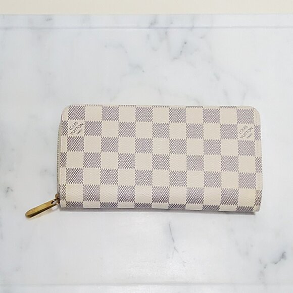 LV Damier Azur Zippy Wallet Louis Vuitton Authentic - Picture 1 of 14